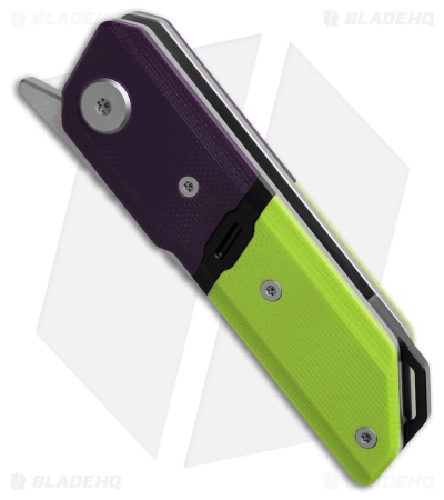 Maxace Capsule II Liner Lock Knife G-10 Green/Purple (2.67" Satin)
