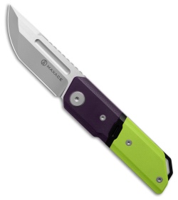 Maxace Capsule II Liner Lock Knife G-10 Green/Purple (2.67" Satin)