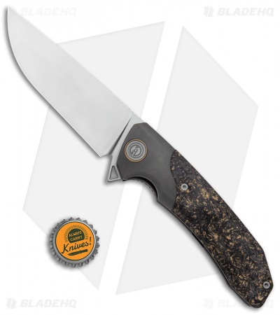 Maxace Knives Goliath 2.0 Liner Lock Knife Luminous CF/Titanium (4.5" Satin) 