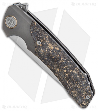 Maxace Knives Goliath 2.0 Liner Lock Knife Luminous CF/Titanium (4.5" Satin) 