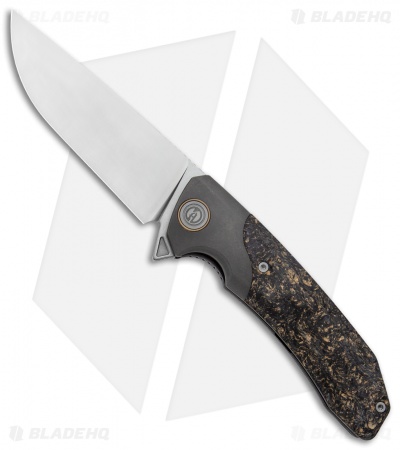 Maxace Knives Goliath 2.0 Liner Lock Knife Luminous CF/Titanium (4.5" Satin) 