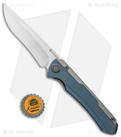 Maxace Kestrel Frame Lock Knife Gray G-10 (3.75" Satin)