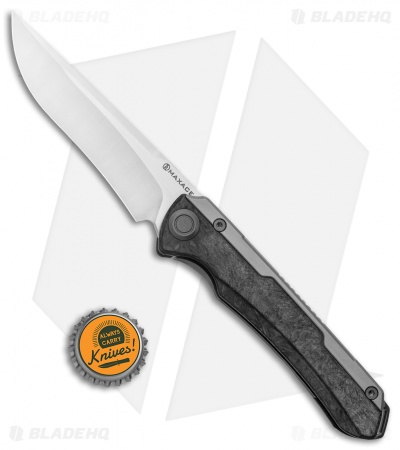 Maxace Kestrel Frame Lock Knife Shred Carbon Fiber (3.75" Satin)
