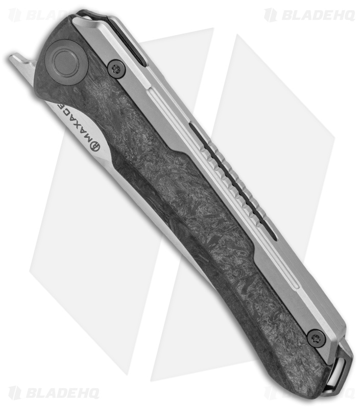 Maxace Kestrel Frame Lock Knife Shred Carbon Fiber (3.75" Satin)