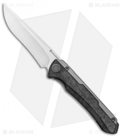 Maxace Kestrel Frame Lock Knife Shred Carbon Fiber (3.75" Satin)