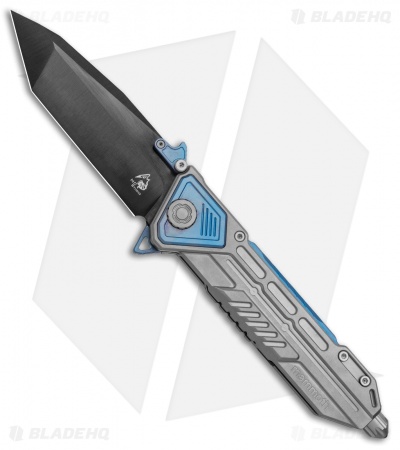 Maxace Midnight Mammoth Frame Lock Knife Titanium (4.4" Black Tanto)