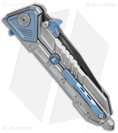 Maxace Midnight Mammoth Frame Lock Knife Titanium (4.4" Black Tanto)