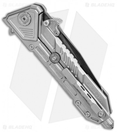 Maxace Midnight Mammoth Frame Lock Knife Titanium (4.4" Black Tanto)