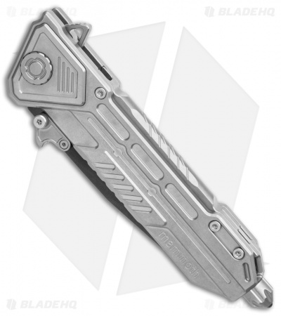 Maxace Midnight Mammoth Frame Lock Knife Titanium (4.4" Black Tanto)