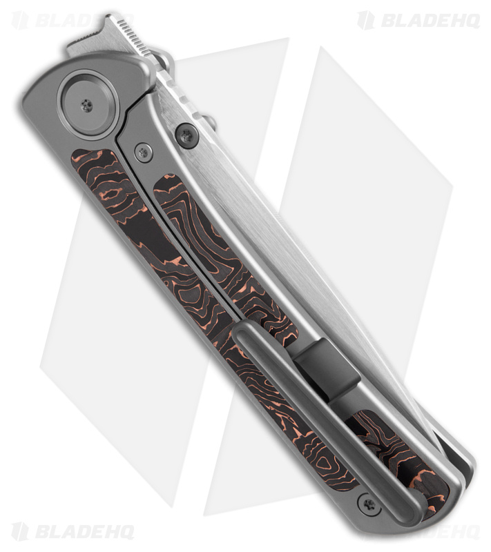 Maxace Peregrine Frame Lock Copper CF Satin - Blade HQ