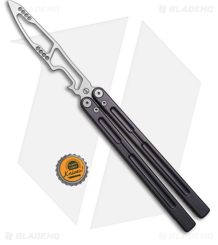Maxace Phantom V2 トレーナー　バタフライナイフ　トレーナー Maxace Phantom Balisong Knife Gray Alum (4.3