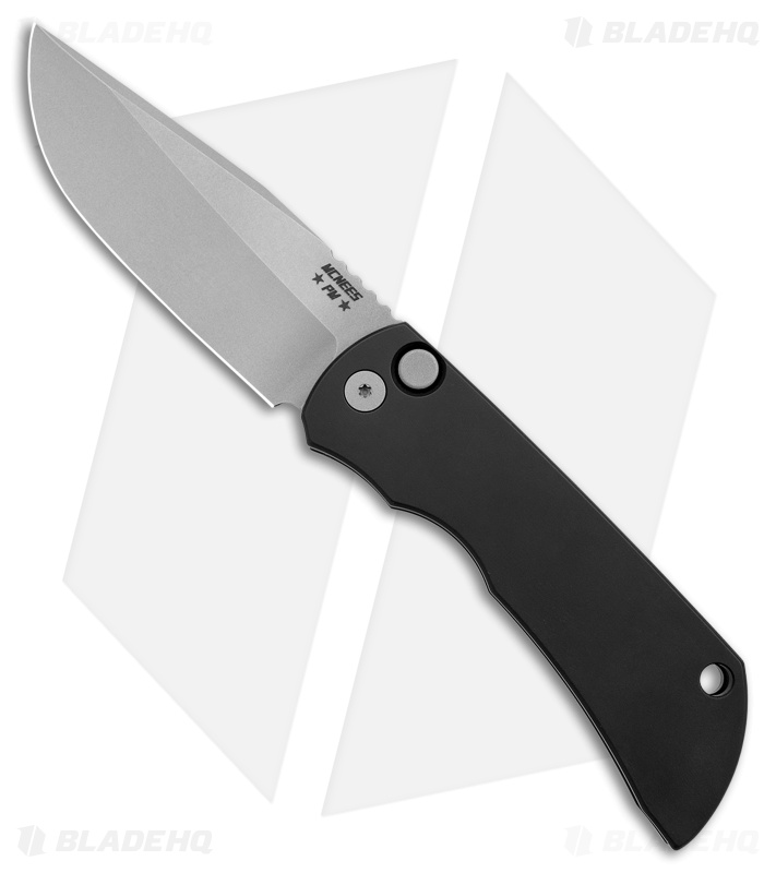 McNees Knives MAC2 AutoMac Knife Black Aluminum (3.5" Bead Blast MagnaCut)