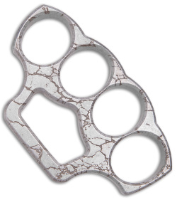 McNees McNucks "Be Nice" Aluminum Knuckles Matte SW Cracked Earth (0.5" Thick)