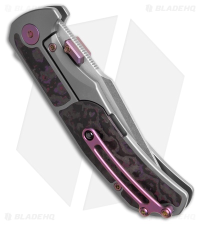 Mechforce + Jim Skelton Collab Hellraiser Frame Lock Knife Purple Haze (3.8" SW)