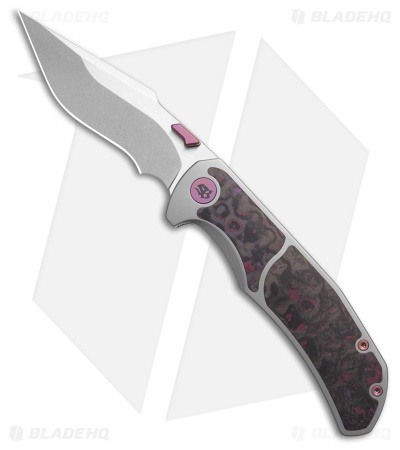Mechforce + Jim Skelton Collab Hellraiser Frame Lock Knife Purple Haze (3.8" SW)