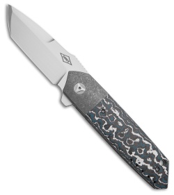 Mechforce Carey Collab Roadster Frame Lock Knife Blue Forest CF (3.4" Satin)
