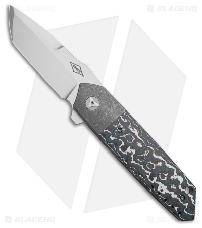 Mechforce Carey Collab Roadster Frame Lock Knife Blue Forest CF (3.4" Satin)
