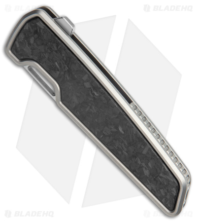 Mechforce M1 Frame Lock Folding Knife Carbon Fiber (3.5" Stonewash)