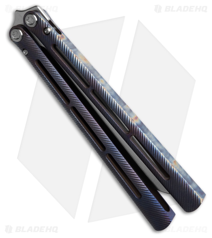 Medford Viceroy Butterfly Knife Blue/Purple Titanium Satin