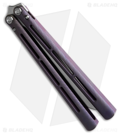Medford Viceroy Drop Point Butterfly Knife Violet Titanium (4.75" Satin S45VN)