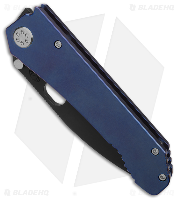 Medford 187DP Frame Lock Knife Blue Titanium (4.25" Black PVD) MKT