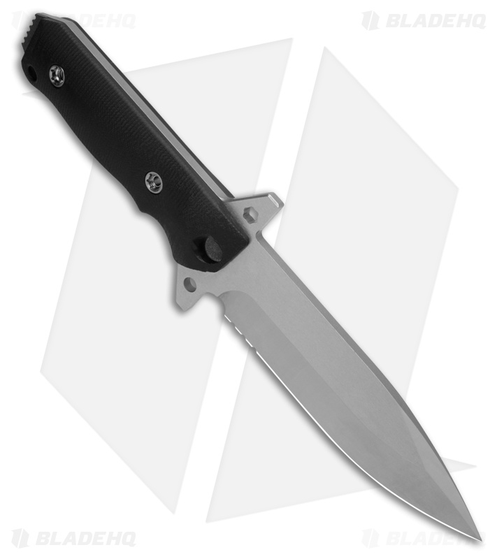 Medford AIO-2 Fixed Blade Knife Black G-10 (6" Stonewash)
