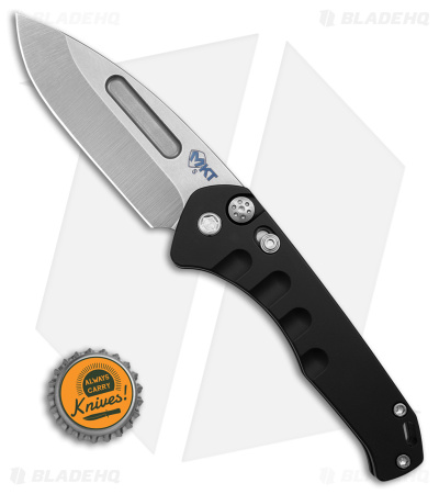 Medford Praetorian Swift Automatic Knife Drop Point Black Al (3.3" Tumbled)