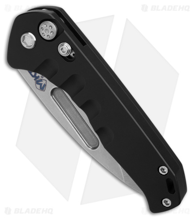 Medford Praetorian Swift Automatic Knife Drop Point Black Al (3.3" Tumbled)