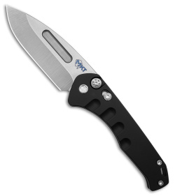 Medford Praetorian Swift Automatic Knife Drop Point Black Al (3.3" Tumbled)