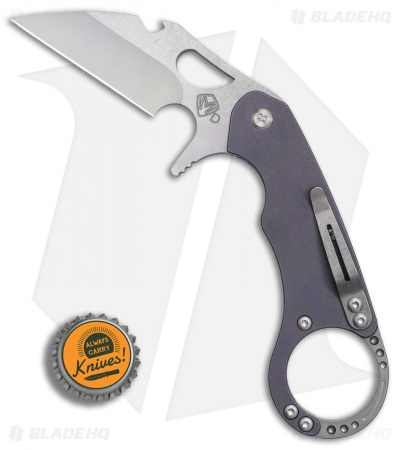 Medford Burung Frame Lock Knife w/ Bottle Opener Violet Ti (3.2" SW) MKT