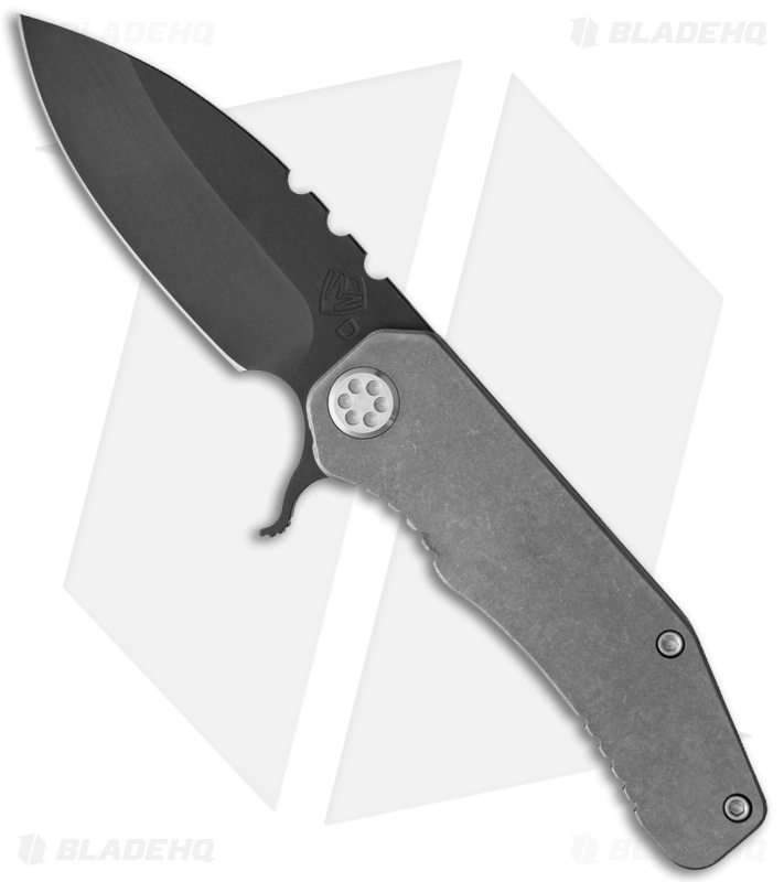 Medford 187F Flipper Knife Tumbled Ti Frame Lock (3.4