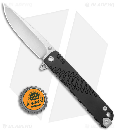 Medford M-48 Hybrid Frame Lock Knife Ti/Black Aluminum (3.9" Satin)