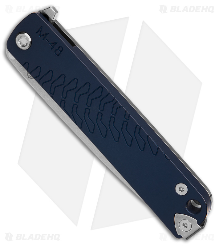 Medford M-48 Hybrid Frame Lock Knife Ti/Blue Aluminum(3.9" Satin)