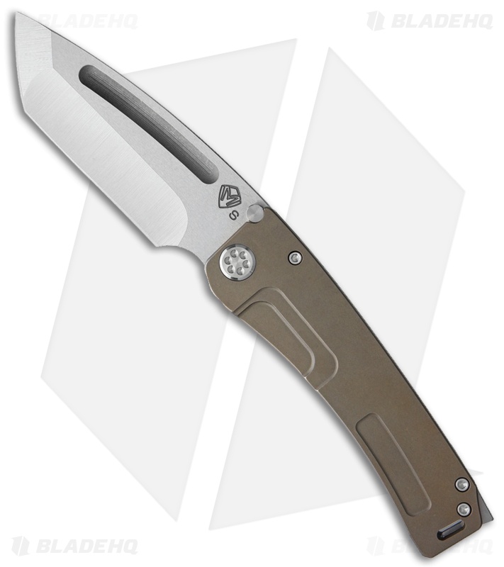 Medford Marauder-H Tanto Frame Lock Knife Bronze Anodized Ti (3.75" SW S35VN) 
