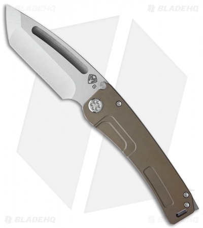 Medford Marauder-H Tanto Frame Lock Knife Bronze Anodized Ti (3.75" SW S35VN) 