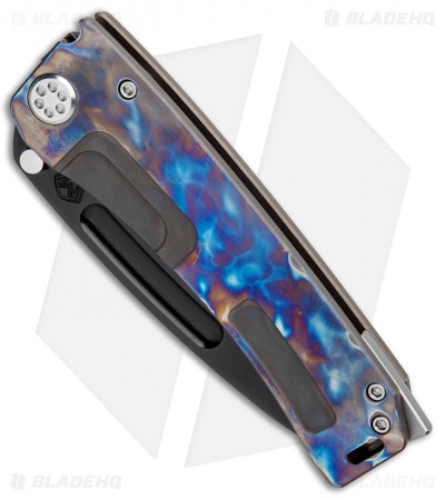 Medford Marauder-H Knife Polished Flame/Bronze Ti (3.75" Black 3V) MKT