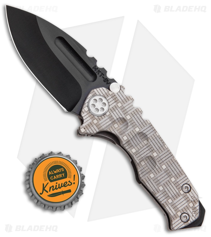 Medford Micro Praetorian Custom T FLW Pattern w/ Blue Clip (2.9" Black 3V) MKT