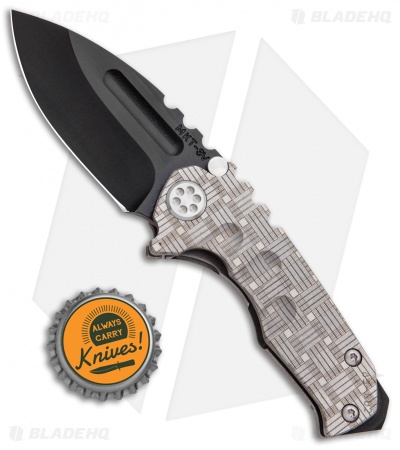 Medford Micro Praetorian Custom T FLW Pattern w/ Blue Clip (2.9" Black 3V) MKT