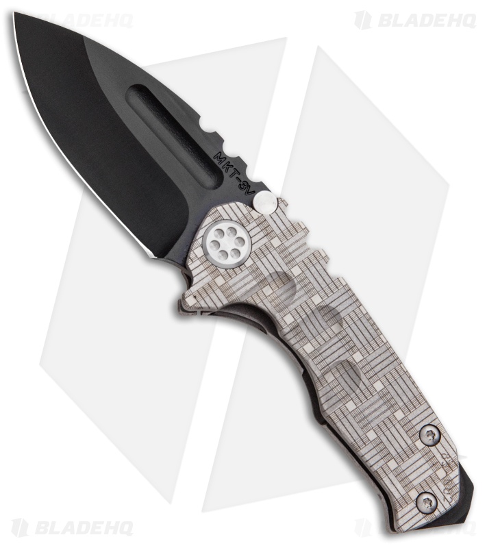 Medford Micro Praetorian Custom T FLW Pattern w/ Blue Clip (2.9" Black 3V) MKT