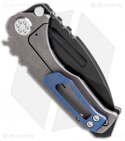 Medford Micro Praetorian Custom T FLW Pattern w/ Blue Clip (2.9" Black 3V) MKT