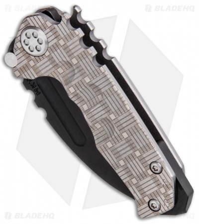 Medford Micro Praetorian Custom T FLW Pattern w/ Blue Clip (2.9" Black 3V) MKT