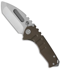 Medford Praetorian Genesis T Tanto Frame Lock Knife Bronze Ti (3.4" Satin S35VN)