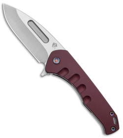 Medford Praetorian Swift FL Flipper Frame Lock Knife Red Aluminum (3.3" Tumbled)