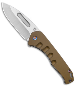 Medford Praetorian Swift FL Frame Lock Knife Yellow Aluminum (3.3" Tumbled)