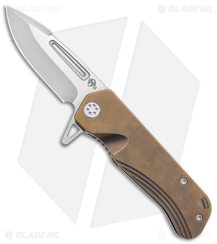 Medford Proxima Frame Lock Knife | Bronze Ti - Blade HQ