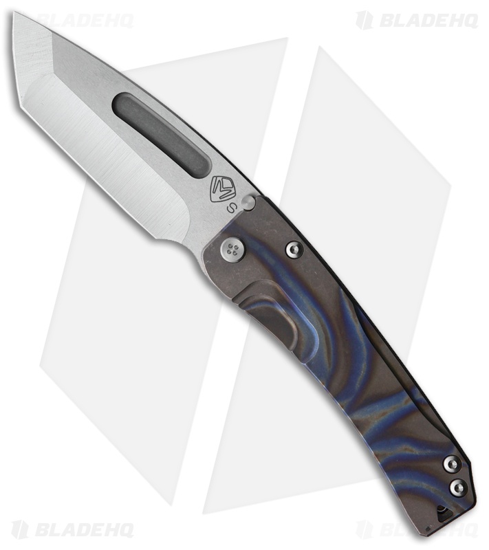 Medford Slim Midi Tanto Frame Lock Knife Flamed Anodized Ti (3.625" SW S45VN)