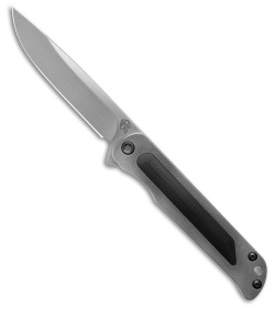 Medford T-Bone Frame Lock Titanium w/ Black G-10 Inlay (4" Stonewash)