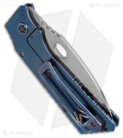Medford TFF-1 Frame Lock Knife Blue Titanium (4" Tumbled)