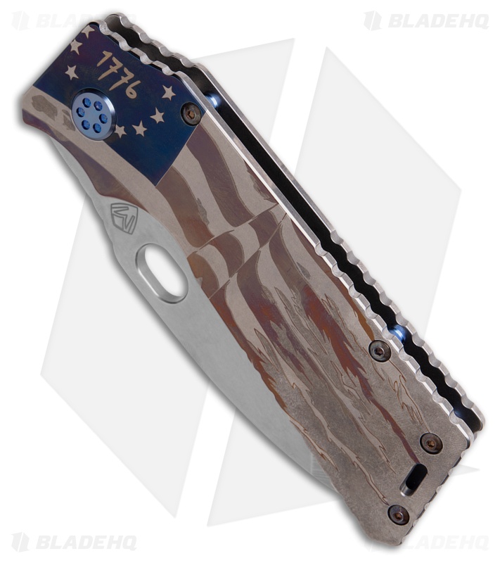 Medford TFF-1 Frame Lock Knife Vintage American Flag Titanium (4" Tumbled)