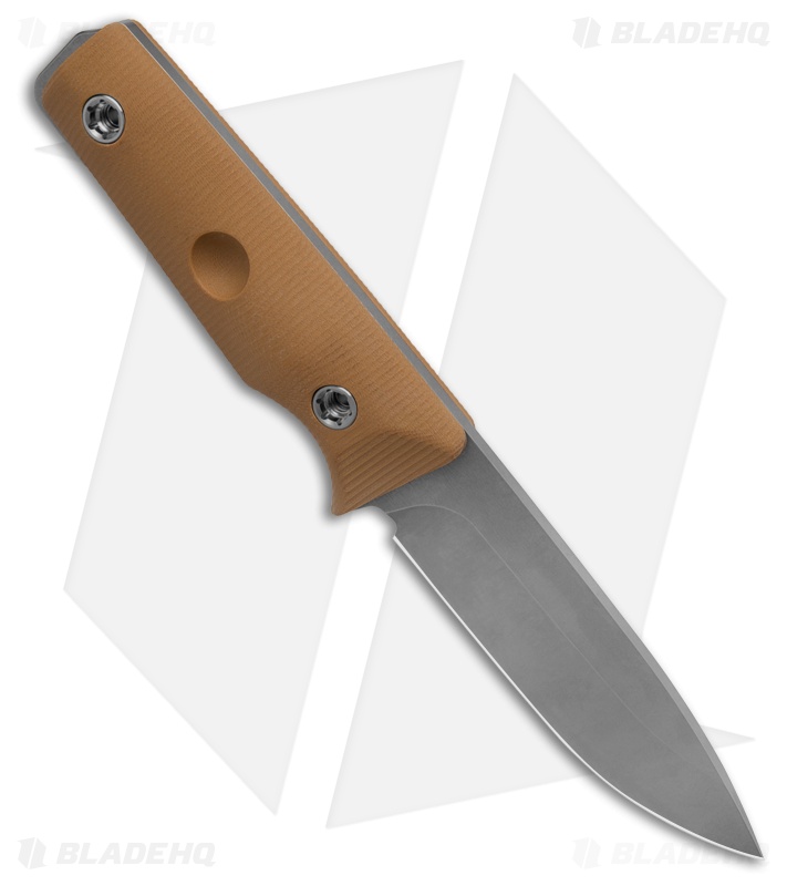 Medford The San Fixed Blade Knife Coyote G-10 (4.25" Stonewash)